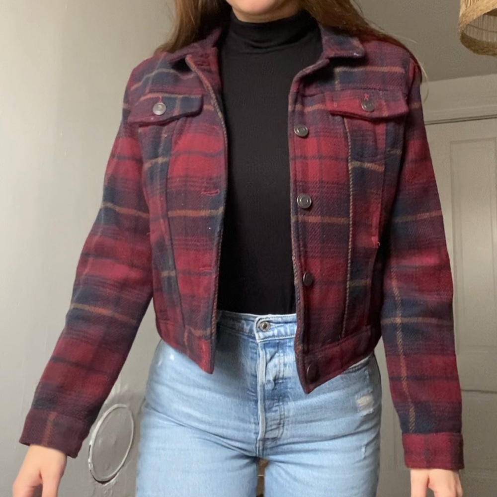 Stoosh Red Flannel Shacket/Jacket - image 2